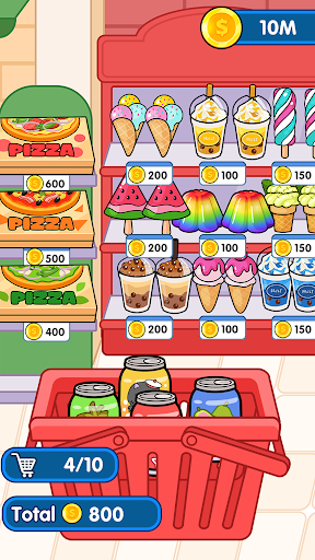 Shopping scene from Monster Mukbang Jelly Master